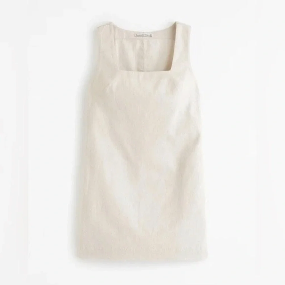 linen blend wide strap mini dress Poiuytr Women's Linen Blend Tank Dress Summer Crewneck Wide Strap Sleeveless Mini Dress Vacation Travel Casual A-Line Sundress, Size: XL